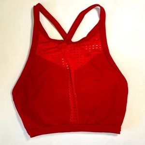 Blue Water Dancewear women’s red crop top.